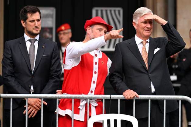 King Philippe is taking part in the Fêtes de Wallonie NAMUR, BELGIUM - SEPTEMBER 19 : King Philippe is taking part in the Fêtes de Wallonie, at which Flanders is, for the first time, the guest of honour (meeting the public, visiting the stalls, watching folk groups and attending the official Fêtes de Wallonie ceremony at the Théâtre Royal in Namur). In the presence of Adrien Dolimont on September 19, 2026 in Namur, Belgium, 19 09 2026 Namur Belgium  Copyright: xDidierxLebrunx