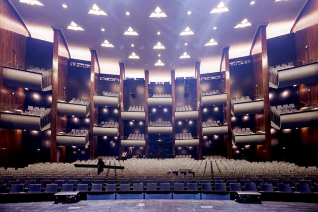The auditorium of the Cologne Opera House. After a 14-year renovation, the Cologne Opera House on Offenbachplatz is set to reopen. With construction costs reaching up to 1.5 billion euros, it is one of the biggest municipal construction disasters in German history. Featured image, stock photo: Cologne, September 19, 2026, North Rhine-Westphalia, Germany Copyright: xChristophxHardtx