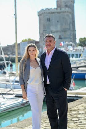 La Rochelle TV Fiction Festival 2026 Photocall September 19, 28th La Rochelle TV Fiction Festival 28th edition of the La Rochelle TV Fiction Festival Photocall for Triple je Arnaud Ducret and his wife Claire Francisci 459780 September 19, 2026 France  Copyright: xBarbaraxNeymanx xStarfacex STAR_459780_263