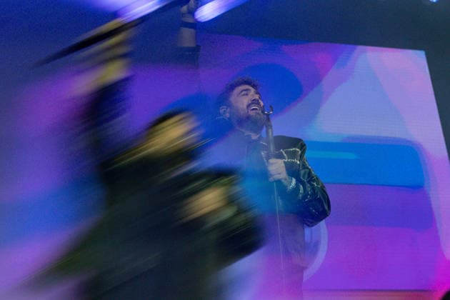 Antonio Orozco Concert at the Movistar Arena Singer Antonio Orozco during a performance at the Movistar Arena on September 19, 2026, in Madrid, Spain. Orozco is presenting this concert as part of The Tour of a Lifetime, a tour that combines his greatest hits with new songs from his latest album, ‘De tiempo y oro’ SEPTEMBER 19, 2026 OROZCO CONCERT MUSIC MUSICIAN TOUR Madrid Madrid, Spain  Copyright: xRicardoxRubiox 7787000