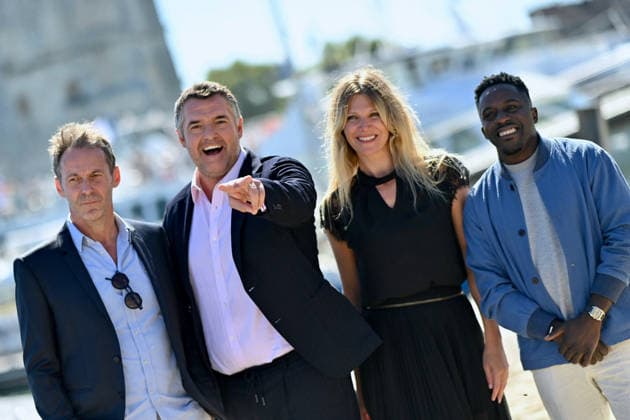 La Rochelle Triple Je Photocall FC Julien Boisselier, Arnaud Ducret, Sabrina Martello and Kody Kim attends the Triple Je Photocall at the 28th La Rochelle Fiction Festival on September 19, 2026 in La Rochelle, France..Photo by Franck Castel ABACAPRESS.COM La Rochelle  Copyright: xCastelxFranck ABACAx