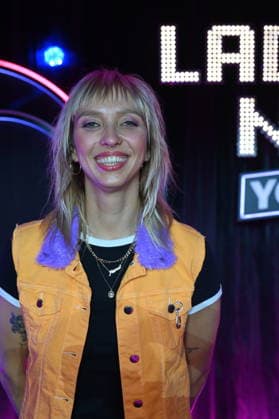 Comedienne Darina Marie is a guest on the show Ladies Night Youngstars. WDR Ladies Night Youngstars is the only German-language cabaret TV show for young talent featuring an all-female cast.