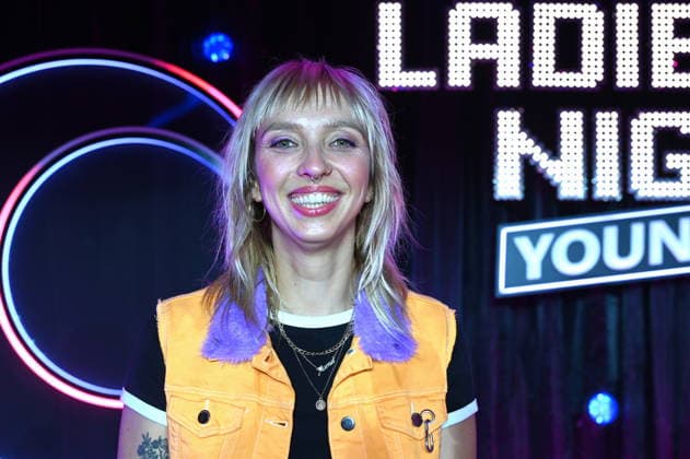 Comedienne Darina Marie is a guest on the show Ladies Night Youngstars. WDR Ladies Night Youngstars is the only German-language cabaret TV show for young talent featuring an all-female cast.