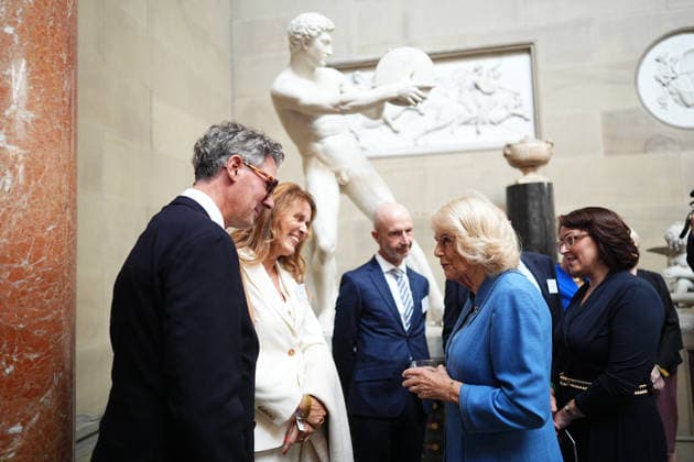 . 19 09 2026. United Kingdom. Queen Camilla attends The Queen s Reading Room Festival at Chatsworth House in Derbyshire, United Kingdom.  xPoolx xi-Imagesx IIM-27018-0016