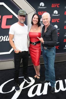 Los Angeles CA Sept 19 : Josh Duhamel, Audra Mari & Neal McDonough at The UFC 331 Van vs Pantoja 2 Event on September 19, 2026 Credit: USA  - ZUMAa123 20260919_zaa_a123_075 Copyright: xAdMediax