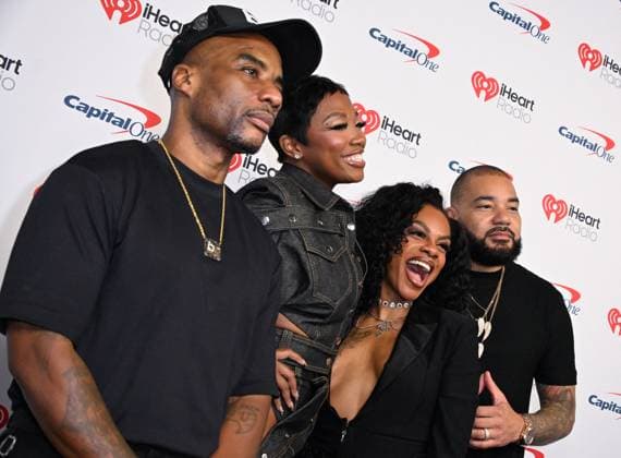 iHeartRadio Music Festival, night 2 Arrivals for the iHeartRadio Music Festival, night 2 at T-Mobile arena. 19 Sep 2026 Pictured: (L-R) Charlamagne Tha God, Loren Lorosa, Jess Hilarious and DJ Envy.  Copyright: xThexMegaxAgencyxMBS MEGAx