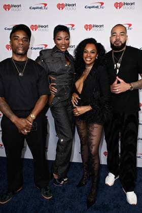 iHeartRadio Music Festival, night 2 Arrivals for the iHeartRadio Music Festival, night 2 at T-Mobile arena. 19 Sep 2026 Pictured: (L-R) Charlamagne Tha God, Loren Lorosa, Jess Hilarious and DJ Envy.  Copyright: xThexMegaxAgencyxMBS MEGAx