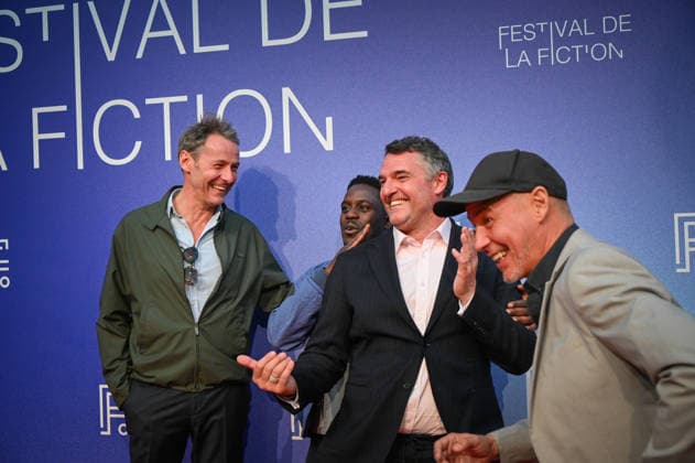 La Rochelle TV Fiction Festival 2026 Red Carpet on September 19, 28th La Rochelle TV Fiction Festival 28th edition of the La Rochelle TV Fiction Festival Closing photocall Arnaud Ducret, Julien Boisselier, Kody Kim, Gaël Leforestier 459787 September 19, 2026 France  Copyright: xBarbaraxNeymanx xStarfacex STAR_459787_135