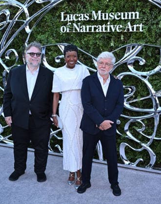 Lucas Museum of Narrative Art Opening Night Guillermo del Toro, Mellody Hobson and George Lucas arriving at the Lucas Museum of Narrative Art opening night held at the Lucas Museum of Narrative Art in Los Angeles, Ca. on September 19, 2026. Los Angeles Lucas Museum of Narrative Art California USA Copyright: xStarbuck xAFF-USA.COMx