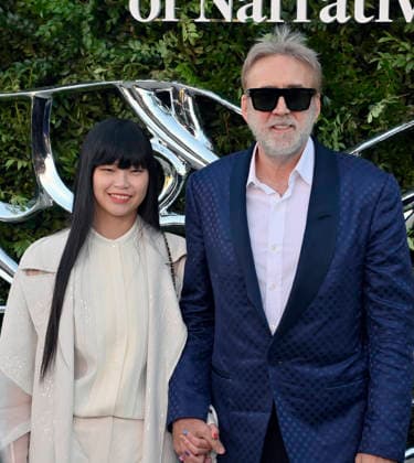 Nicolas Cage and his wife Riko Shibata attend the Lucas Museum of Narrative Art opening night at Exposition Park in Los Angeles on Saturday, September 19, 2026.  LAP2026091922 JIMxRUYMEN