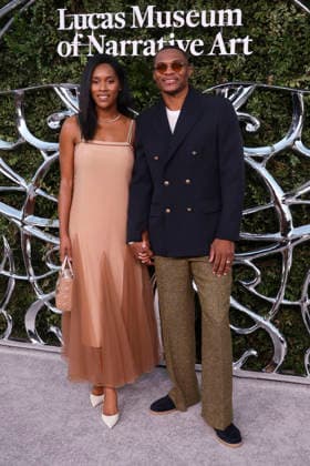 September 19, 2026, Los Angeles, California, USA: (L-R) Nina Westbrook and Russell Westbrook at the Lucas Museum of Narrative Art Opening Night at the Lucas Museum of Narrative Art on Saturday September 19, 2026 in Los Angeles, California. BURT HARRIS BNS PI Los Angeles USA  - ZUMAp124 20260919_zaa_p124_085 Copyright: xBurtxHarrisx