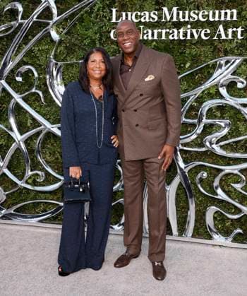 Lucas Museum Of Narrative Art Opening Night in Los Angeles Lucas Museum Of Narrative Art Opening Night at The Lucas Museum in Los Angeles, California on 9 19 26. 19 Sep 2026 Pictured: Cookie Johnson, Magic Johnson.  Copyright: xThexMegaxAgencyxRiverx xMEGAx