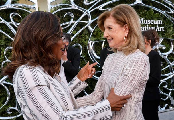 September 19, 2026, Los Angeles, California, USA: (L-R) Oprah Winfrey and Arianna Huffington at the Lucas Museum of Narrative Art Opening Night at the Lucas Museum of Narrative Art on Saturday September 19, 2026 in Los Angeles, California. BURT HARRIS BNS PI Los Angeles USA  - ZUMAp124 20260919_zaa_p124_106 Copyright: xBurtxHarrisx
