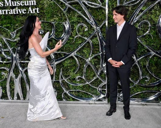 Katy Perry and former Prime Minister of Canada Justin Trudeau attend the Lucas Museum of Narrative Art opening night at Exposition Park in Los Angeles on Saturday, September 19, 2026.  LAP2026091933 JIMxRUYMEN