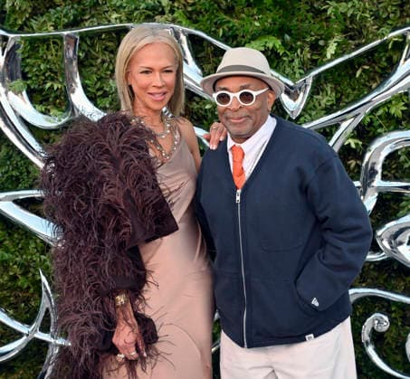 Spike Lee and his wife Tonya Lewis Lee attend the Lucas Museum of Narrative Art opening night at Exposition Park in Los Angeles on Saturday, September 19, 2026.  LAP2026091939 JIMxRUYMEN