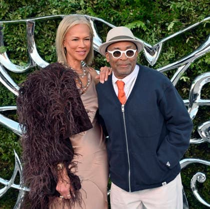 Spike Lee and his wife Tonya Lewis Lee attend the Lucas Museum of Narrative Art opening night at Exposition Park in Los Angeles on Saturday, September 19, 2026.  LAP2026091940 JIMxRUYMEN