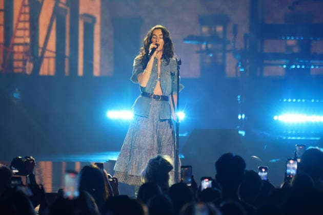Singer Stella Lefty performs on stage during the iHeartRadio Music Festival Concerts at T-Mobile Arena in Las Vegas, Nevada on Saturday, September 19, 2026.  LAV20260919027 JAMESxATOA
