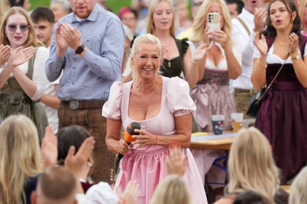 ZDF Fernsehgarten 2026: Andrea Kiwi Kiewel on ZDF Fernsehgarten with the theme Oktoberfest on September 20, 2026, in Mainz, Rhineland-Palatinate