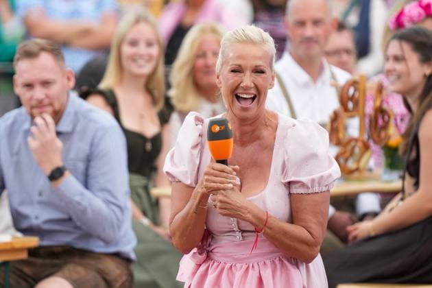 ZDF Fernsehgarten 2026: Andrea Kiwi Kiewel on ZDF Fernsehgarten with the theme Oktoberfest on September 20, 2026, in Mainz, Rhineland-Palatinate