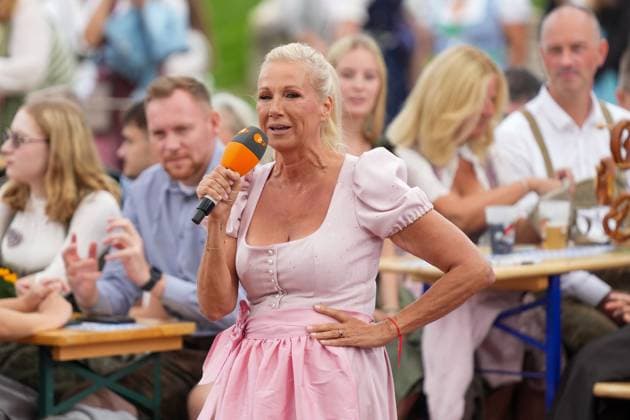 ZDF Fernsehgarten 2026: Andrea Kiwi Kiewel on ZDF Fernsehgarten, themed Oktoberfest, on September 20, 2026, in Mainz, Mainz, ZDF Fernsehgarten, Rhineland-Palatinate