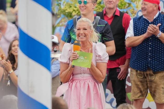 ZDF Fernsehgarten 2026: Andrea Kiwi Kiewel on ZDF Fernsehgarten with the theme Oktoberfest on September 20, 2026, in Mainz, Rhineland-Palatinate