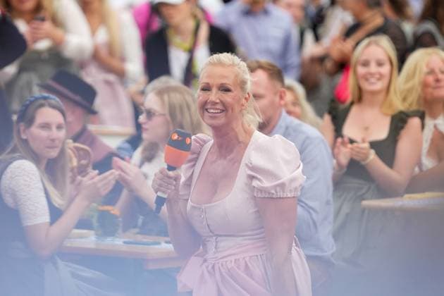 ZDF Fernsehgarten 2026: Andrea Kiwi Kiewel on ZDF Fernsehgarten with the theme Oktoberfest on September 20, 2026, in Mainz, Rhineland-Palatinate