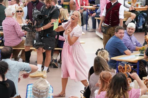 ZDF Fernsehgarten 2026: Andrea Kiwi Kiewel on ZDF Fernsehgarten with the theme Oktoberfest on September 20, 2026, in Mainz, Rhineland-Palatinate, ZDF Fernsehgarten