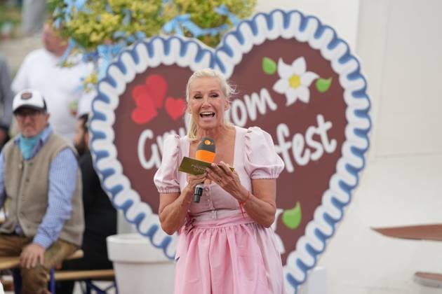ZDF Fernsehgarten 2026: Andrea Kiwi Kiewel on ZDF Fernsehgarten with the theme Oktoberfest on September 20, 2026, in Mainz, Mainz, ZDF Fernsehgarten, Rhineland-Palatinate