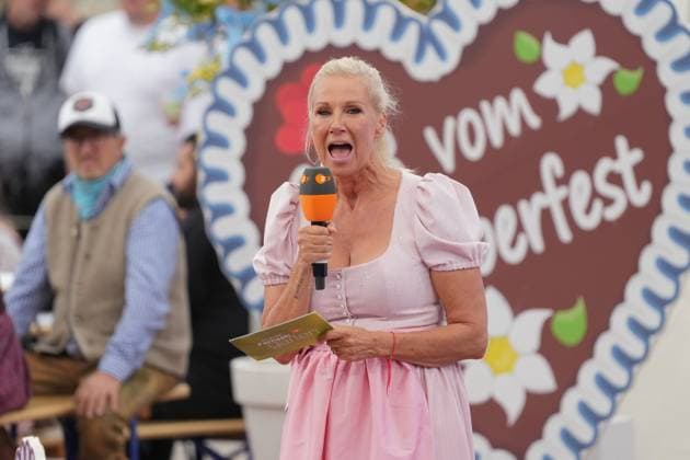 ZDF Fernsehgarten 2026: Andrea Kiwi Kiewel on ZDF Fernsehgarten with the theme Oktoberfest on September 20, 2026, in Mainz, Mainz, ZDF Fernsehgarten, Rhineland-Palatinate