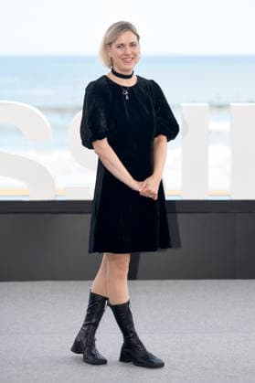Ulrike Tony Vahl at the photo call for the movie *Krux* at the 74th San Sebastián International Film Festival (Festival Internacional de Cine de San Sebastián) on the Kursaal Terrace in San Sebastián, September 20, 2026 Foto:xC.xNiehausx xFuturexImagex krux_6809