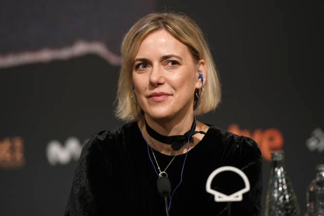Ulrike Tony Vahl at the press conference for the film *Krux* at the 74th San Sebastián International Film Festival (Festival Internacional de Cine de San Sebastián) at the Kursaal in San Sebastián, September 20, 2026 Foto:xC.xNiehausx xFuturexImagex krux_6903