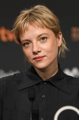Jella Haase at the press conference for the film *Krux* at the 74th San Sebastián International Film Festival (Festival Internacional de Cine de San Sebastián) at the Kursaal in San Sebastián, September 20, 2026 Foto:xC.xNiehausx xFuturexImagex krux_6908