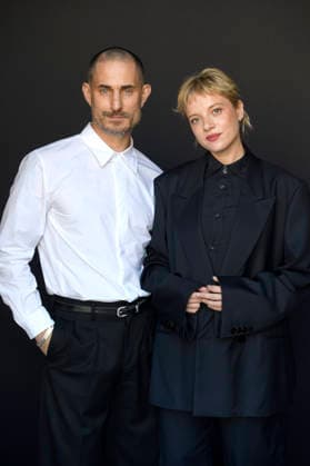 Clemens Schick and Jella Haase from the Krux Cast during an exclusive photo shoot at the 74th San Sebastián International Film Festival (Festival Internacional de Cine de San Sebastián) at the Hotel Maria Cristina in San Sebastián, September 20, 2026 Foto:xC.xNiehausx xFuturexImagex krux_6939
