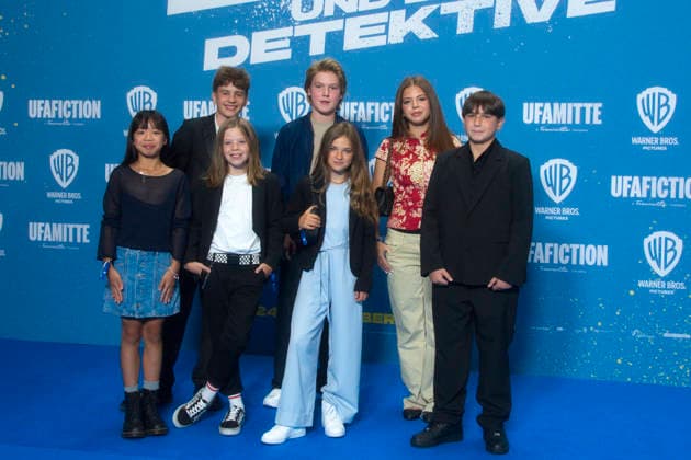 Emil and the Detectives, movie premiere at the Kulturbrauerei theater in Berlin, September 20, 2026; directed by David Dietl; starring Nicholas Jonah as Peter Emil, Merlin Sandmeyer as Max Grundeis, Lara Toni Lüdders as Pony, Kilian Kasa as Gustav, Bela Louis Plass as Dienstag, Ai Vy Bui Anh, Camille Copyright: xChristianxBehringx