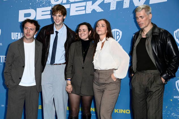 Jannik Groß, Felix Wilkens, Laura Jung, Karoline Jagodzinski, and Tony Eberhardt at the premiere of the movie *Emil and the Detectives* at the KulturBrauerei Berlin, September 20, 2026 Foto:xN.xKubelkax xFuturexImagex emil_6928