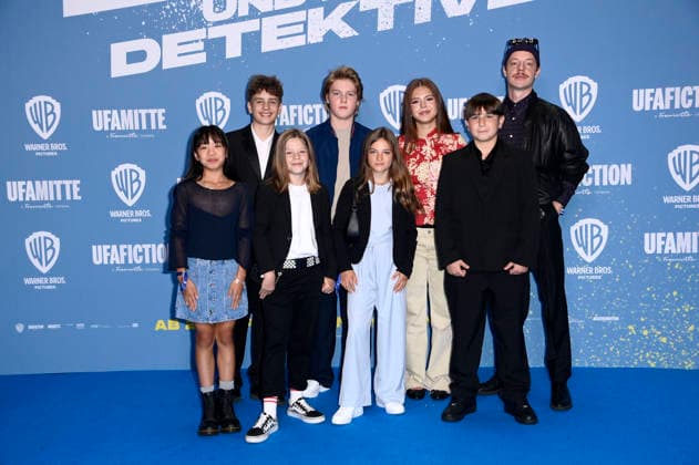 Ai Vy Bui, Nicholas Jonah Peter, Bela Louis Plass, Camille Moltzen, Lara Toni Lüdders, Zahide Kayaci, Kilian Kasa, and Merlin Sandmeyer at the premiere of the movie *Emil and the Detectives* at the KulturBrauerei Berlin cinema, September 20, 2026 Foto:xN.xKubelkax xFuturexImagex emil_6951