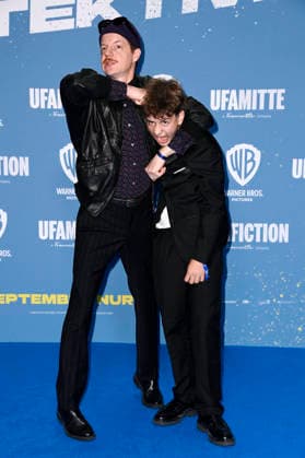 Merlin Sandmeyer and Nicholas Jonah Peter at the premiere of the movie *Emil and the Detectives* at the KulturBrauerei Berlin cinema, September 20, 2026 Foto:xN.xKubelkax xFuturexImagex emil_6962