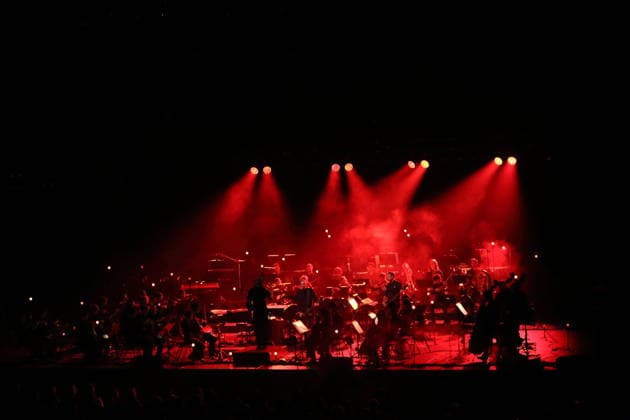 Sigur Rós and The Young ClassX Orchestra at a concert at the Uber Eats Music Hall in Berlin, September 20, 2026 Sigur Rós Concert Berlin
