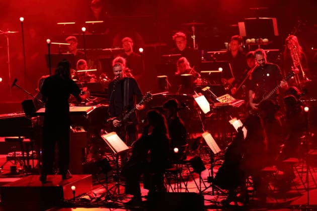 Sigur Rós and The Young ClassX Orchestra at a concert at the Uber Eats Music Hall in Berlin, September 20, 2026 Sigur Rós Concert Berlin