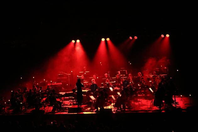 Sigur Rós and The Young ClassX Orchestra at a concert at the Uber Eats Music Hall in Berlin, September 20, 2026 Sigur Rós Concert Berlin