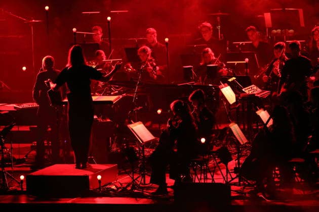 Sigur Rós and The Young ClassX Orchestra at a concert at the Uber Eats Music Hall in Berlin, September 20, 2026 Sigur Rós Concert Berlin