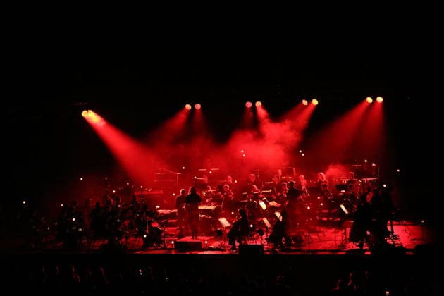 Sigur Rós and The Young ClassX Orchestra at a concert at the Uber Eats Music Hall in Berlin, September 20, 2026 Sigur Rós Concert Berlin
