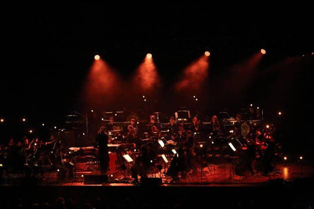 Sigur Rós and The Young ClassX Orchestra at a concert at the Uber Eats Music Hall in Berlin, September 20, 2026 Sigur Rós Concert Berlin