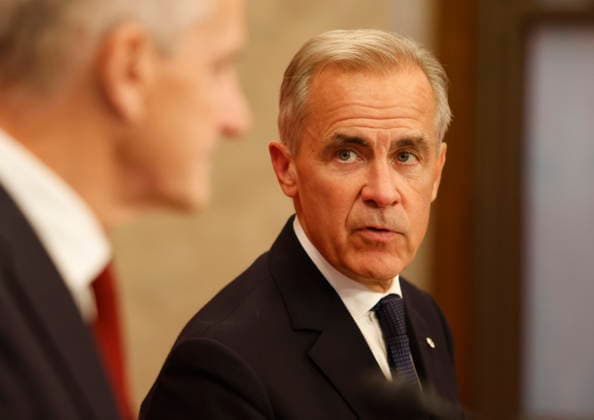 September 20, 2026, Ottawa, On, CANADA: Prime Minister Mark Carney speaks as Prime Minister of Norway Jonas Gahr Store listens at a joint news conference on Parliament Hill in Ottawa on Sunday, Sept. 20, 2026. Ottawa CANADA  - ZUMAc35_ 20260920_zaf_c35_226 Copyright: xPatrickxDoylex
