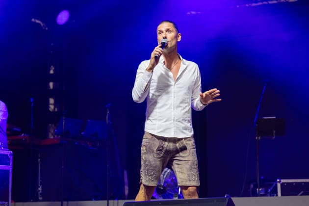 Markus Luca from the Regines Oberbayern Mallorca, performing live at the 27th Upper Lusatian Oktoberfest in Kemnitz, 2026. Kemnitz, September 19, 2026 Copyright: xMatthiasxWehnertx