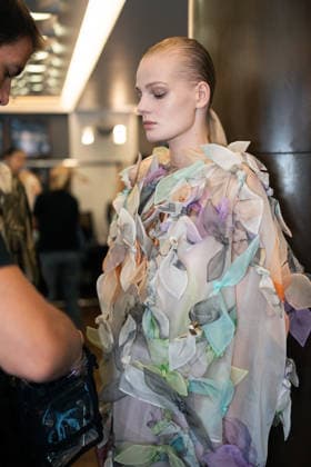 Model Backstage At Rory William Docherty Catwalk Show 2026 - London A model is seen backstage at the Rory William Docherty Catwalk Show 2026 in London, England on September 20, 2026. Photo by Lounis Tiar ABACAPRESS.COM London United Kingdom  Copyright: xLounisPhotography ABACAx