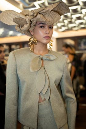 Model Backstage At Rory William Docherty Catwalk Show 2026 - London A model is seen backstage at the Rory William Docherty Catwalk Show 2026 in London, England on September 20, 2026. Photo by Lounis Tiar ABACAPRESS.COM London United Kingdom  Copyright: xLounisPhotography ABACAx