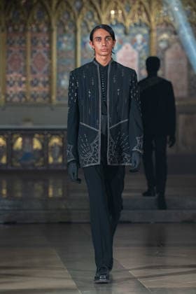Varoin Marwah - Monarch LFW SS27 Catwalk Show Model Walks the Varoin Marwah - Monarch LFW SS27 show on the 17,09,2026 at St John s Hyde Park Hyde Park Crescent London W2 2QD, Credit:JIMMY JAMES Avalon UK, London  Copyright: xJIMMYxJAMESx xAvalonx 1137121960