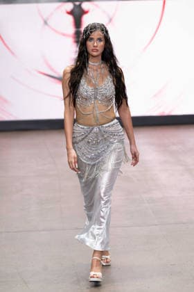 Haus Of Mclees LFW SS27 Catwalk Show Model Walks the Haus Of Mclees LFW SS27 show on the 19,09,2026, Credit:JIMMY JAMES Avalon UK, London  Copyright: xJIMMYxJAMESx xAvalonx 1137129510