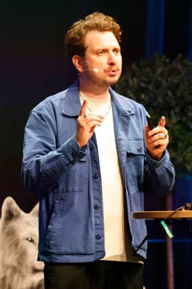 Joab Nist at the 10th Recklinghäuser Hurz Comedy Award ceremony at the Ruhrfestspielhaus in Recklinghausen, September 21, 2026 Foto:xT.xSchröerx xFuturexImagex hurz_6918